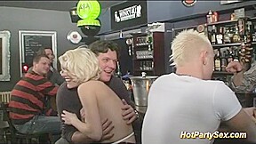 gangbang at the cocktail bar