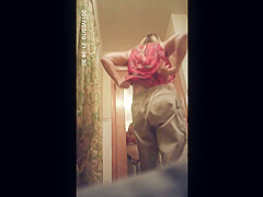 granny caught naked in bathroom