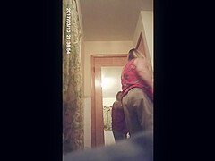 granny caught naked in bathroom