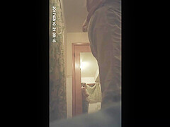 granny caught naked in bathroom