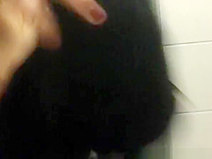 in bathroom catches redhead nice ass