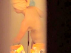 in shower shoots sexy nudity of amateur wife