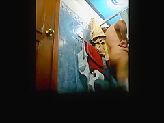 my Step mom in the shower
