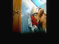 my Step mom in the shower