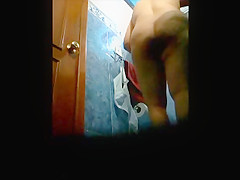 my Step mom in the shower