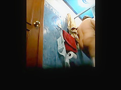 my Step mom in the shower