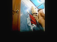 my Step mom in the shower
