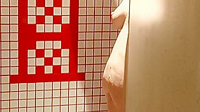 my wife in the shower