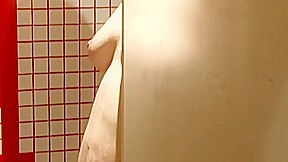 my wife in the shower