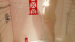 my wife in the shower