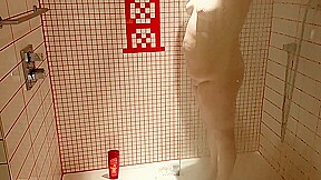 my wife in the shower