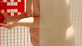 my wife in the shower
