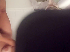 of Hairy Wife in Shower (Masturbation)