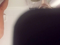 of Hairy Wife in Shower (Masturbation)
