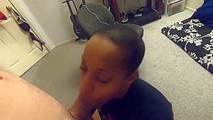 perfectly trained slut sucks dick for fun
