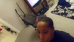 perfectly trained slut sucks dick for fun