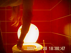 pretty brunette long hair taped private toilets pussy sazz