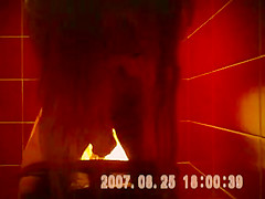 pretty brunette long hair taped private toilets pussy sazz