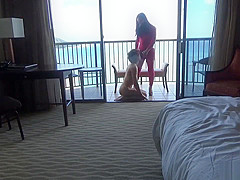 romantic outdoor strapon with hinako in hawaii - japanese + english
