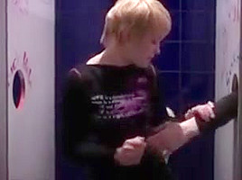 russian college girl at the gloryhole