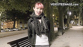 skinny 18 years old girl does her first porn casting