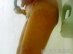 spy mature in the shower