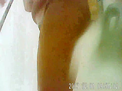 spy mature in the shower