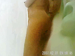 spy mature in the shower