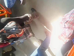 spy sexy hot brunette ass in bus romanian