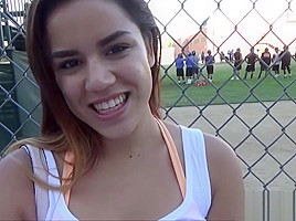 teen 18+ Girl Swallows Cum And Gives Footjob