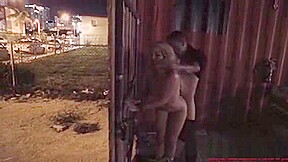 teen 18+ Goldie Gets Slammed Hard Outdoor