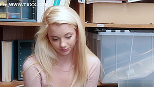 teen 18+ Shoplifter Riley Star Giving The Lp Officer A Head