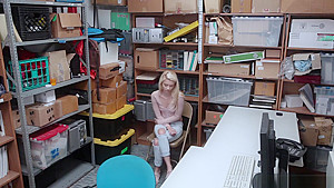 teen 18+ Shoplifter Riley Star Giving The Lp Officer A Head