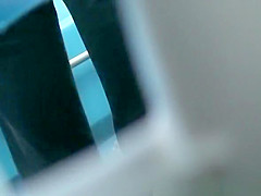 teen 18+ caught peeing in public toilet