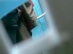 teen 18+ caught peeing in public toilet