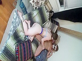 teen 18+ girl gets a massage from a friend that leads to some hot girl on girl 
