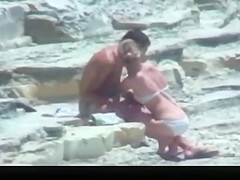 teen 18+ lovers couple on beach