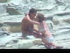 teen 18+ lovers couple on beach