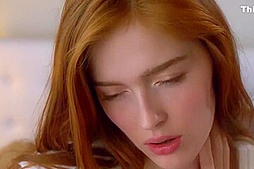 teen 18+ redhead Jia Lissa masturbating to her beautiful neighbour