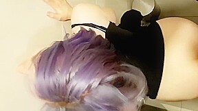 teen 18+ slut booty gets destroyed in a public toilet