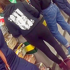 teen 18+ with nice ass in black tights