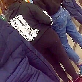 teen 18+ with nice ass in black tights