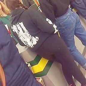 teen 18+ with nice ass in black tights