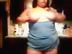 teen 18+ BBWSlut Does Household Chores Naked