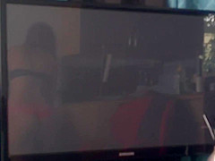 teen 18+ Roommate SPIED Cleaning the house in Bra and Panties (AMAZING ASS)