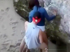 teens 18+ doggy style on the beach