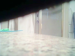 wife shower with shaved pussy