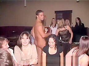 women go wild at huddersfield male strip show