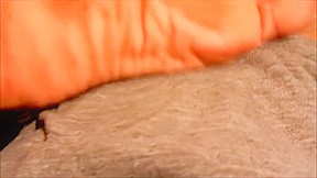 wrinkled sole footjob
