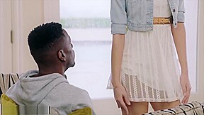 young girl tries bbc